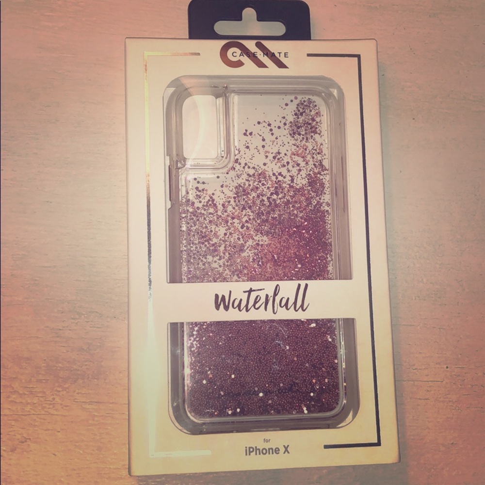 Casemate waterfall glitter iPhone X case